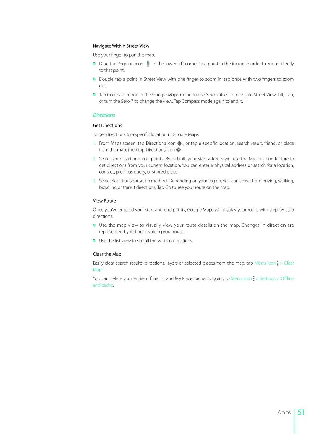 Hisense SERO7, E270BSA user manual Directions 