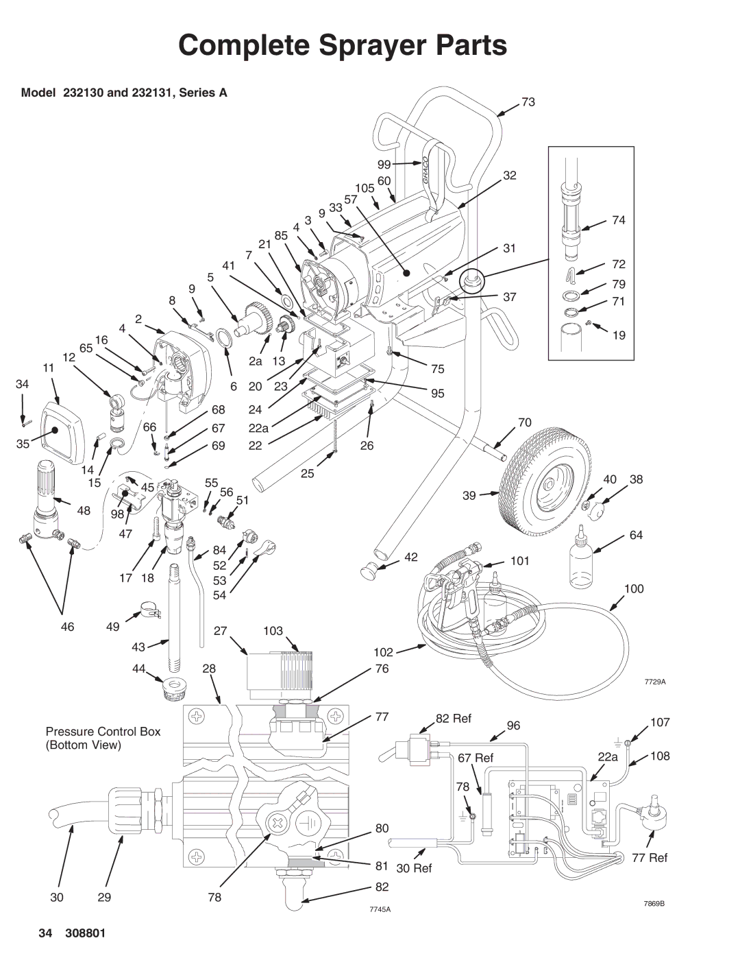 Hitachi 232133 manual Model 232130 and 232131, Series a 