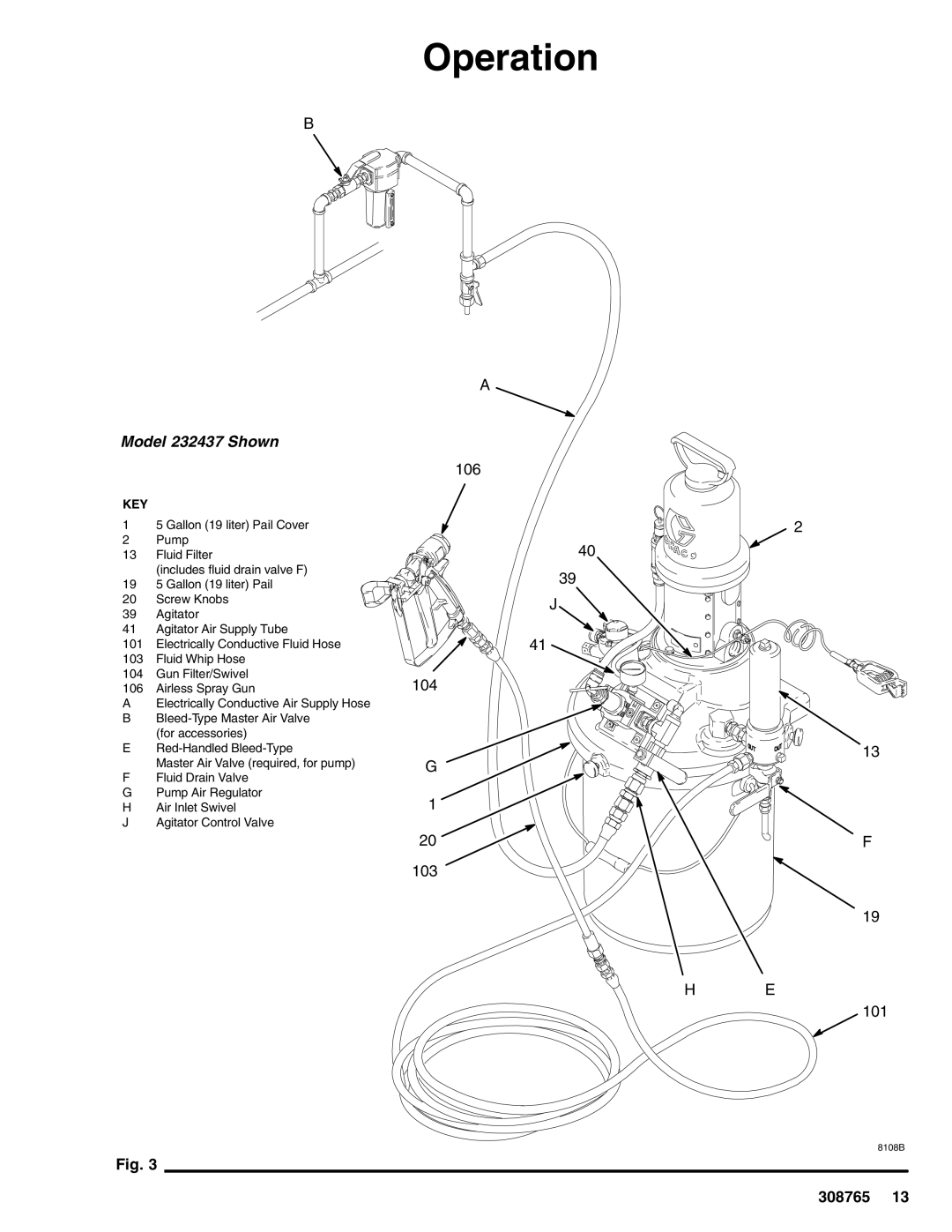 Hitachi 232437 important safety instructions Key 