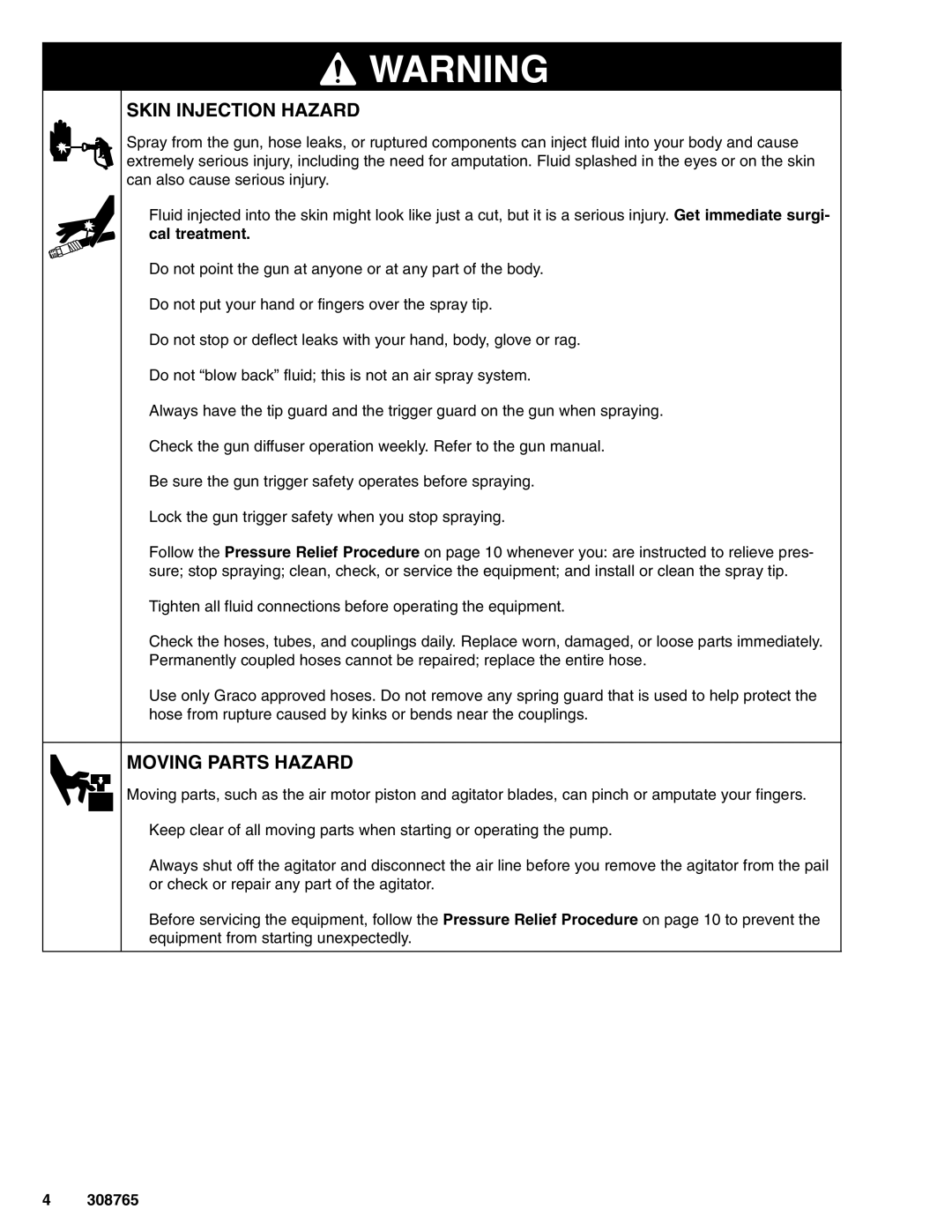 Hitachi 232437 important safety instructions Skin Injection Hazard 