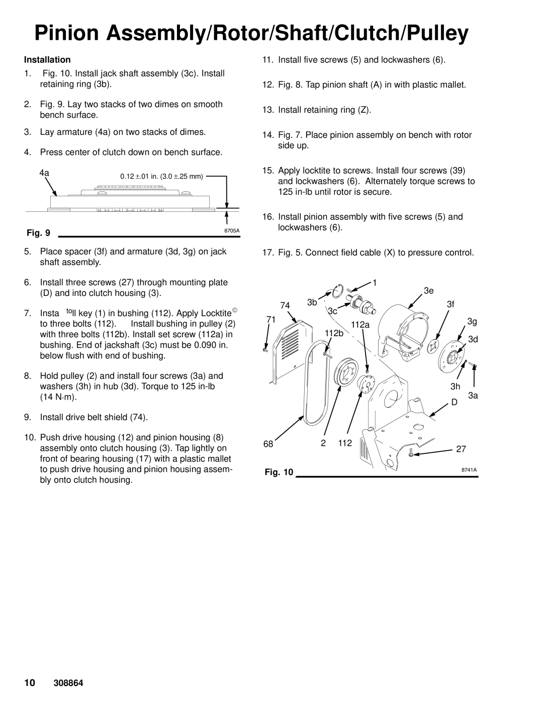 Hitachi 232624 dimensions Install jack shaft assembly 3c. Install retaining ring 3b 