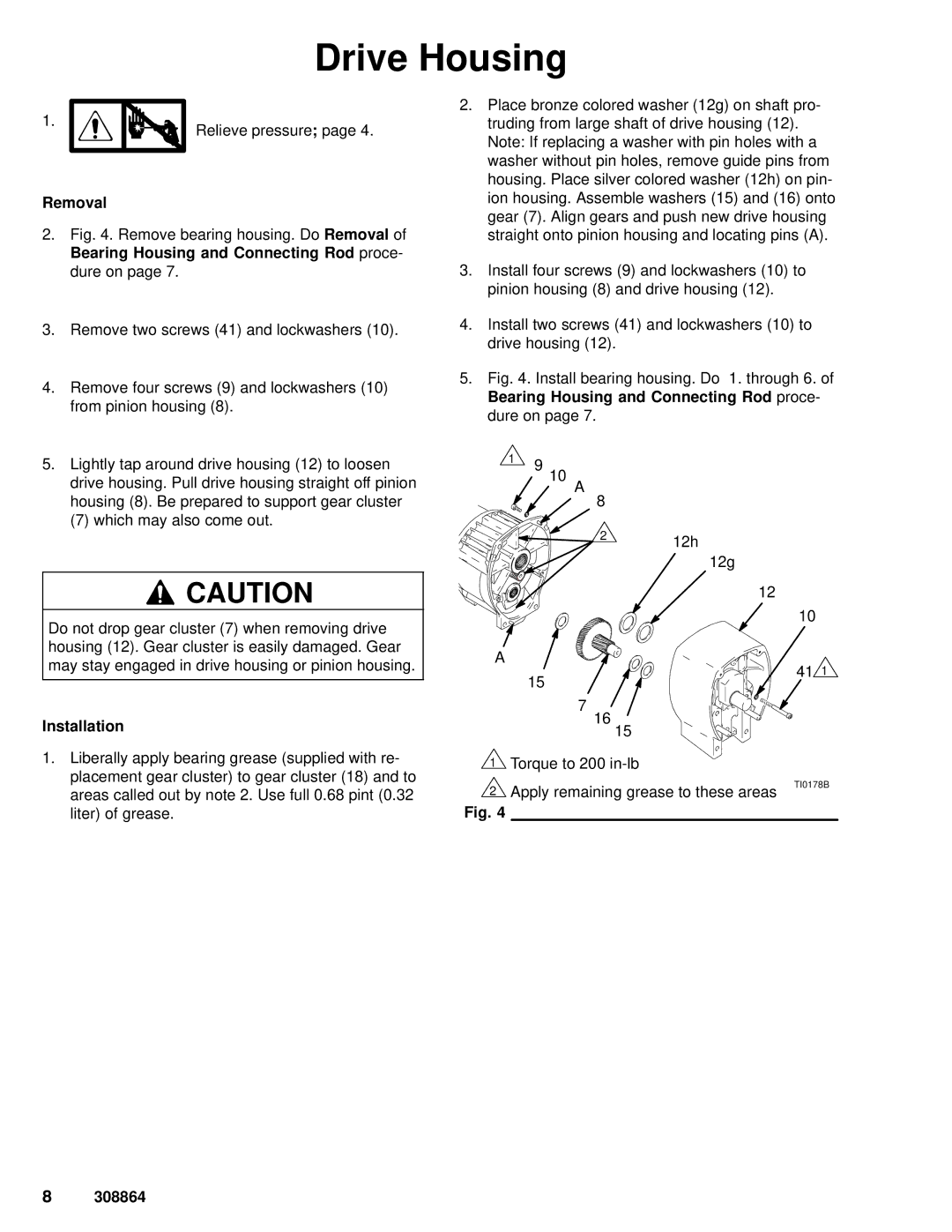 Hitachi 232624 dimensions Drive Housing 