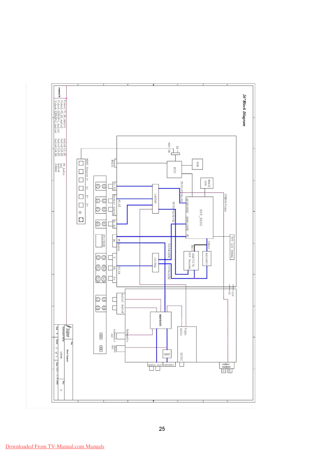 Hitachi 26LD8000TA specifications 