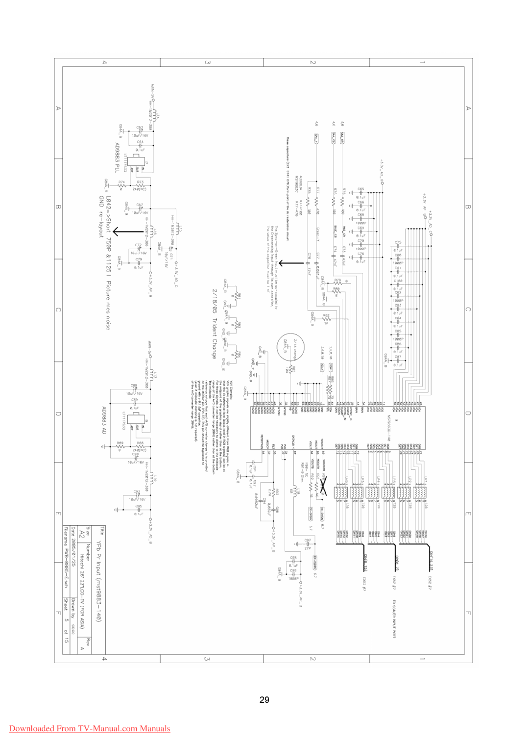 Hitachi 26LD8000TA specifications 