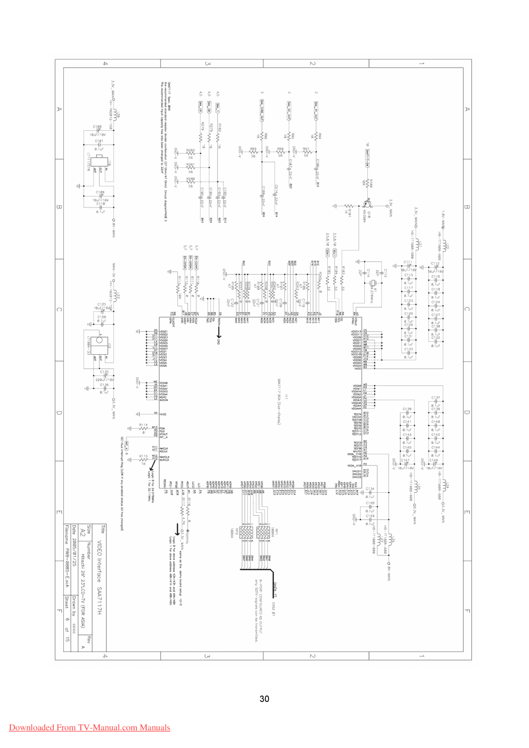 Hitachi 26LD8000TA specifications 