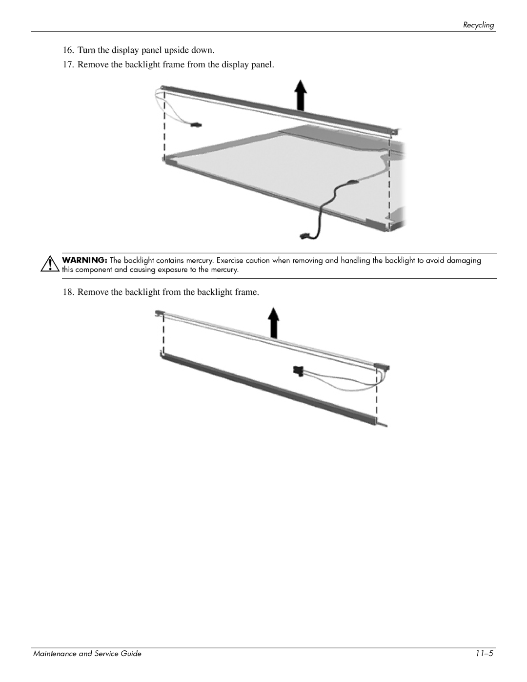 Hitachi 2730P manual Maintenance and Service Guide 11-5 