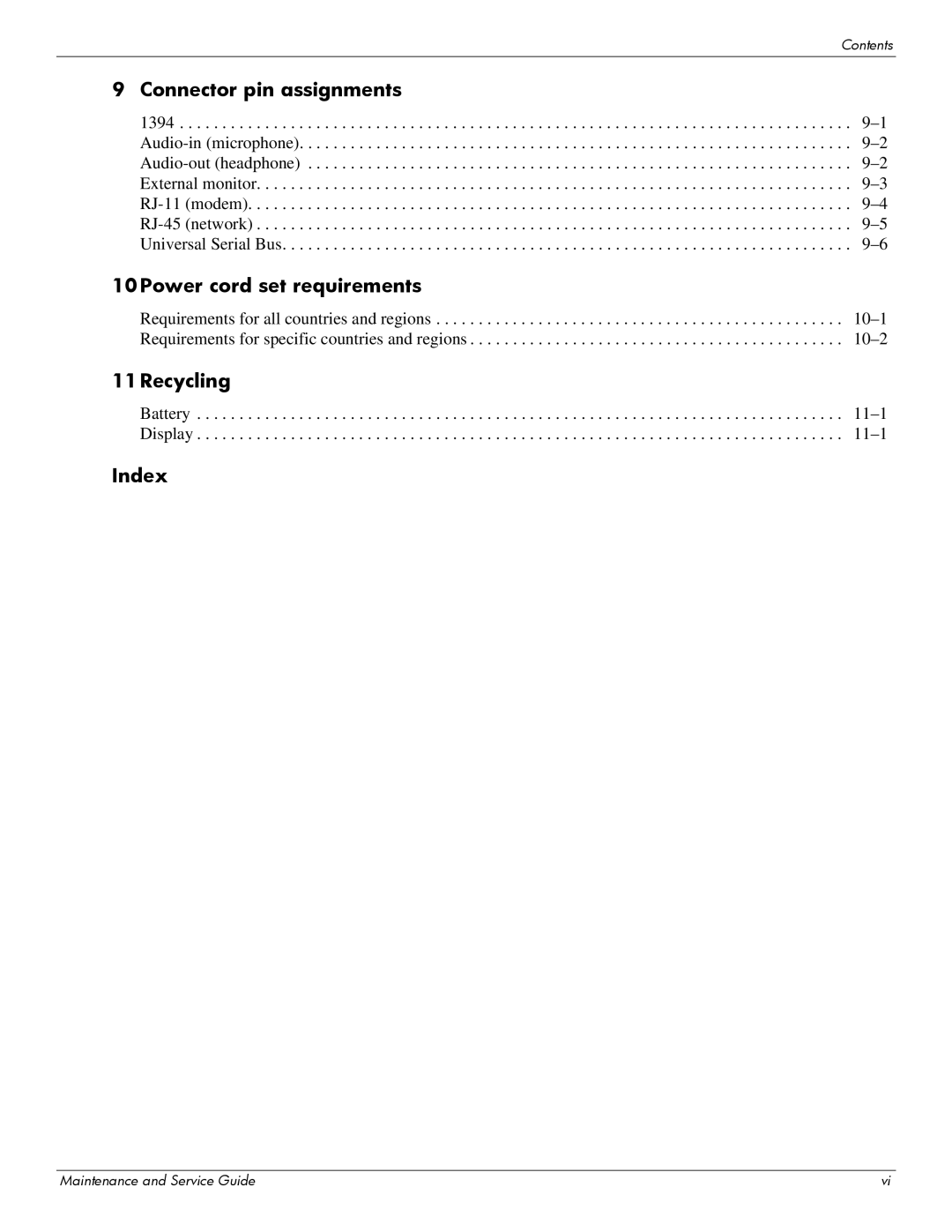 Hitachi 2730P manual 11Recycling 