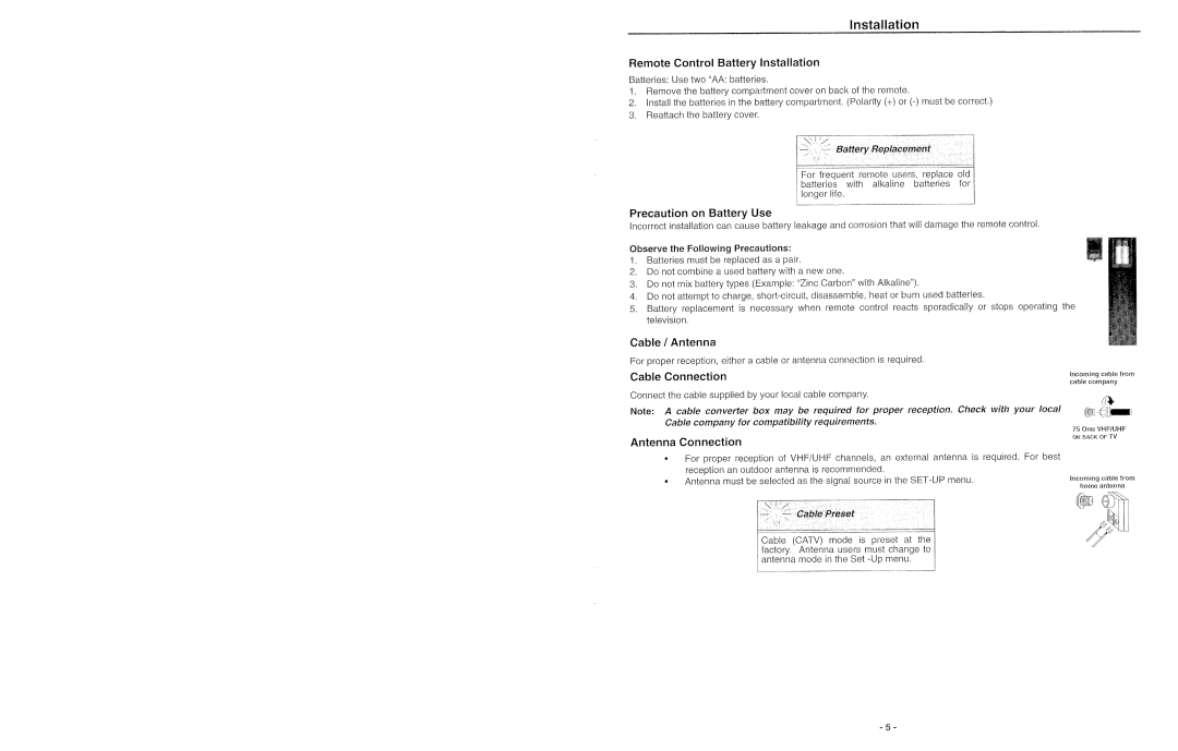 Hitachi 27FX49B manual 