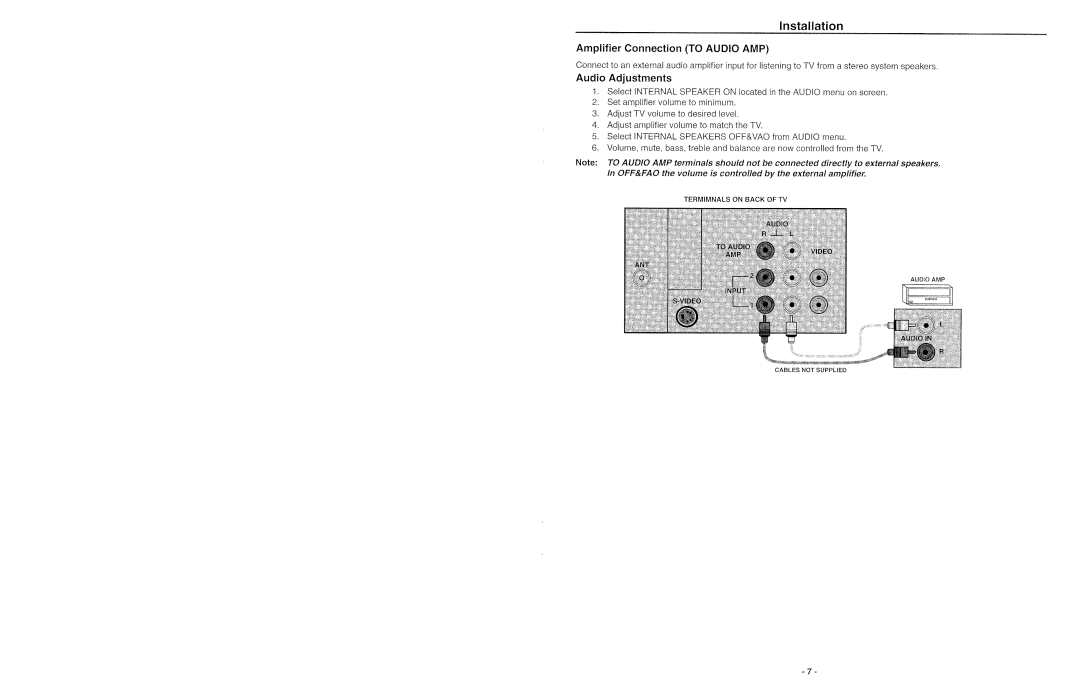 Hitachi 27FX49B manual 