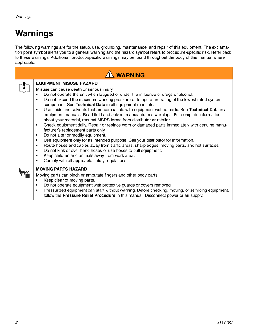 Hitachi 288466 important safety instructions Equipment Misuse Hazard 