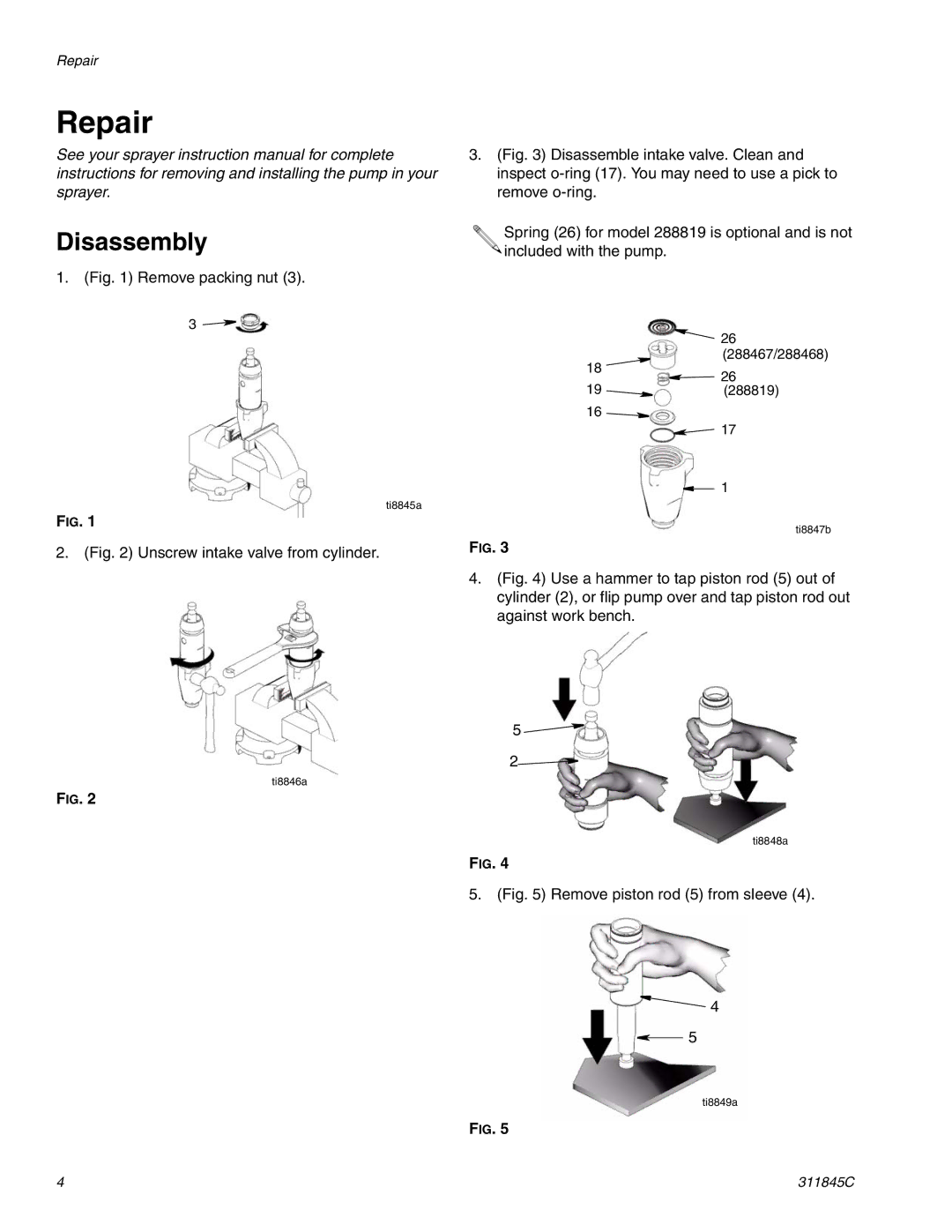 Hitachi 288466 important safety instructions Repair, Disassembly 