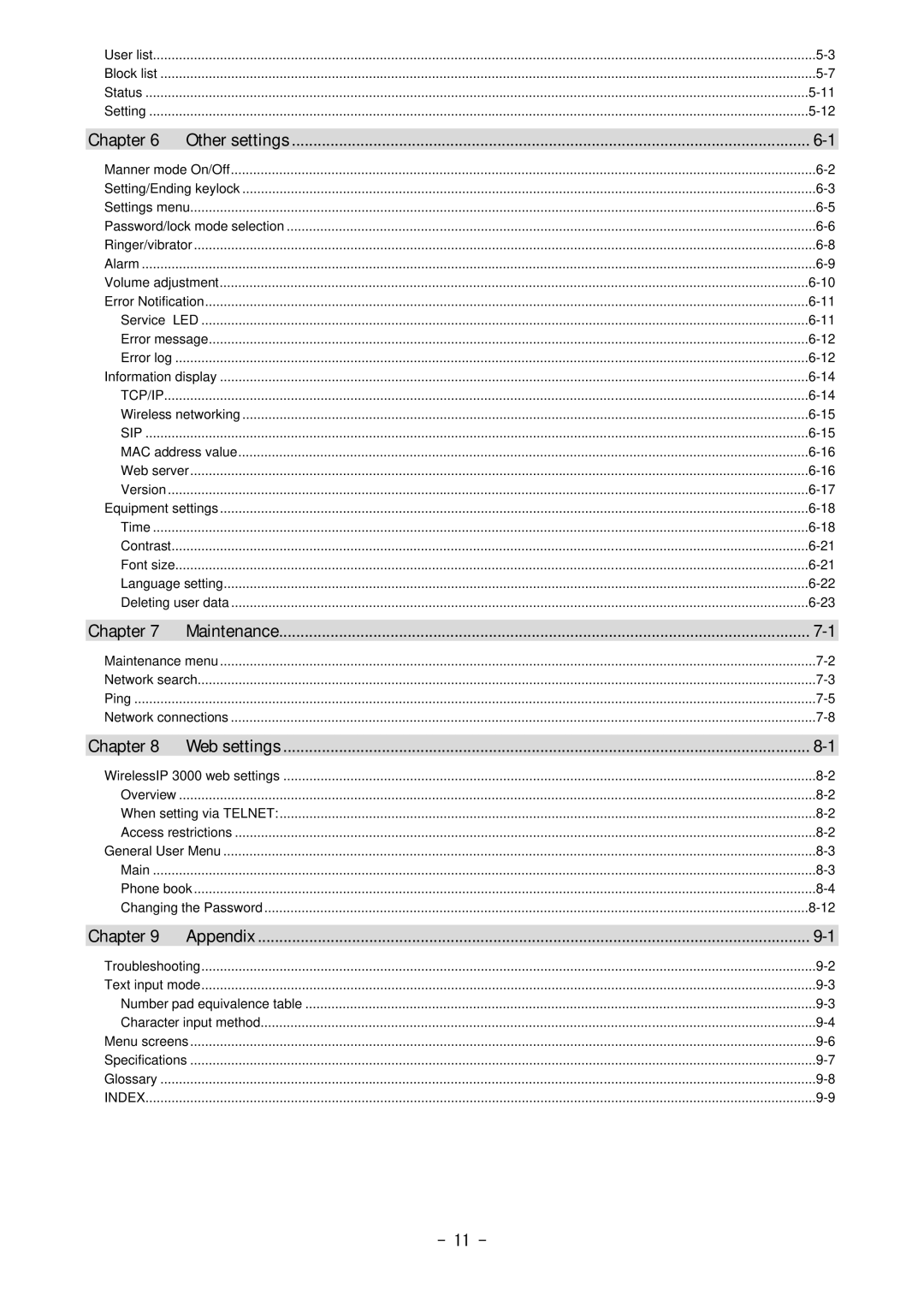 Hitachi 3000 user manual Maintenance 