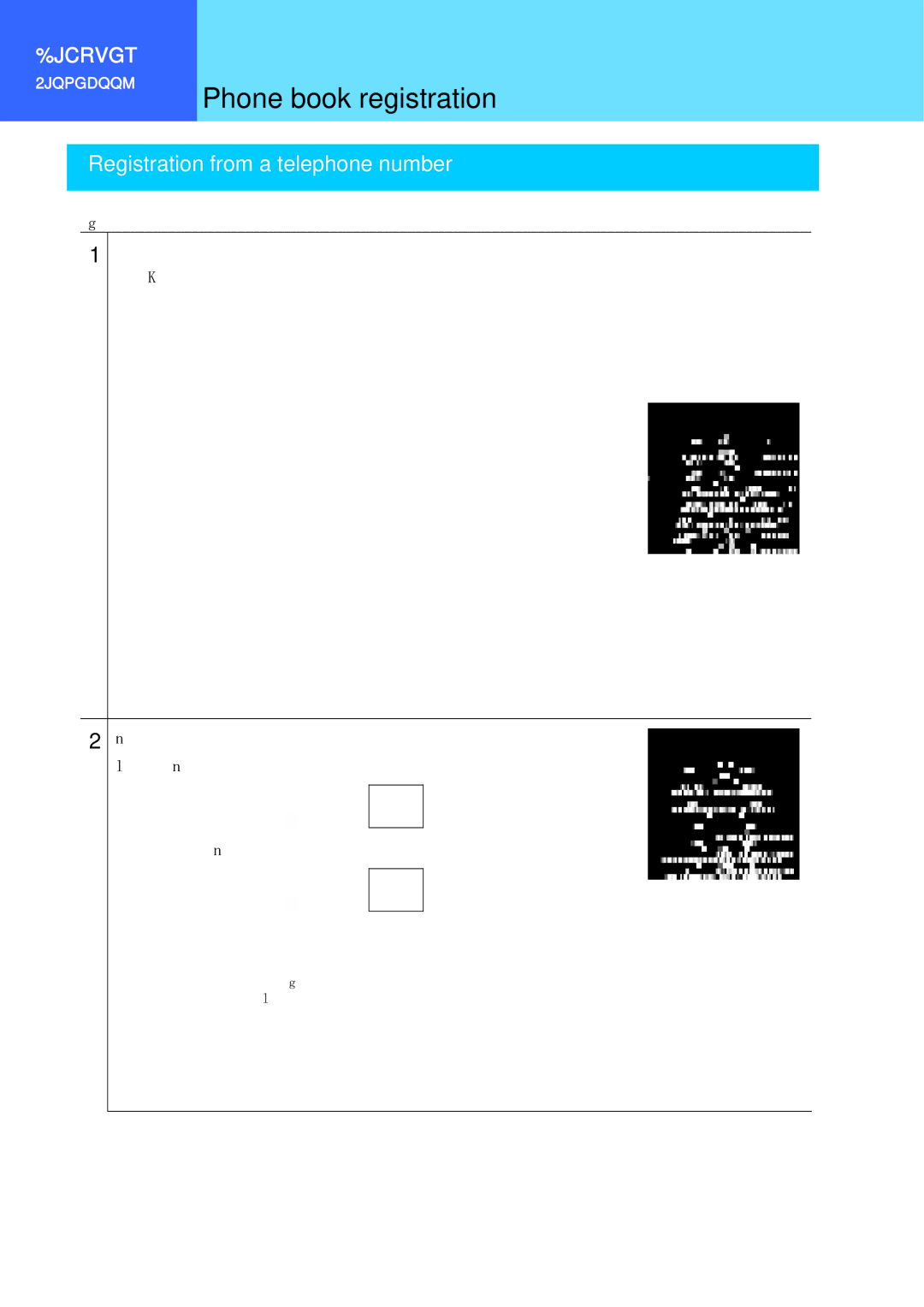 Hitachi 3000 user manual Registration from a telephone number 