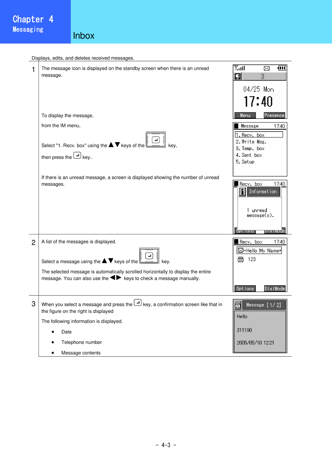 Hitachi 3000 user manual Inbox 