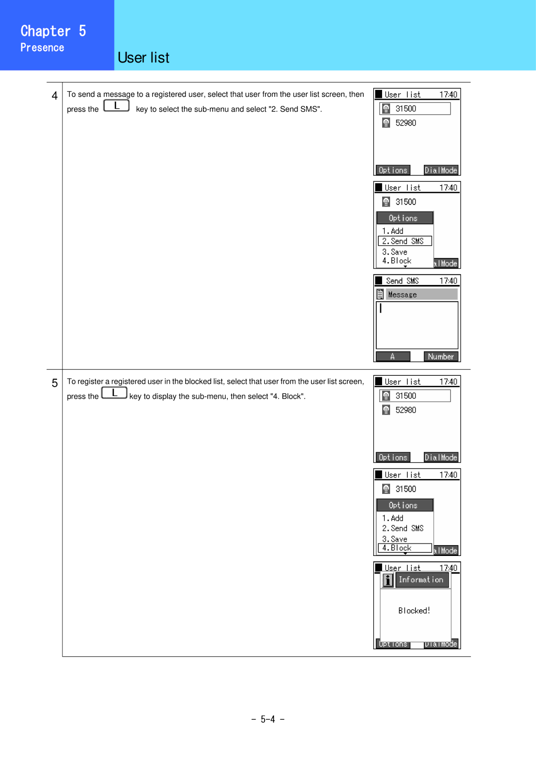 Hitachi 3000 user manual User list 