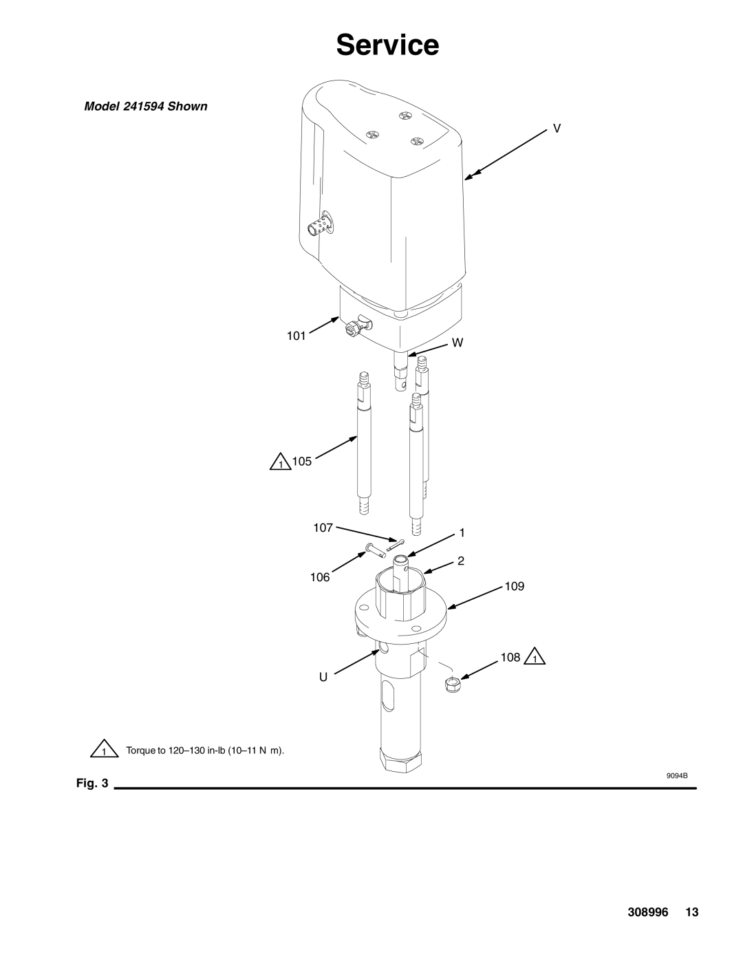 Hitachi 308996J important safety instructions Model 241594 Shown 