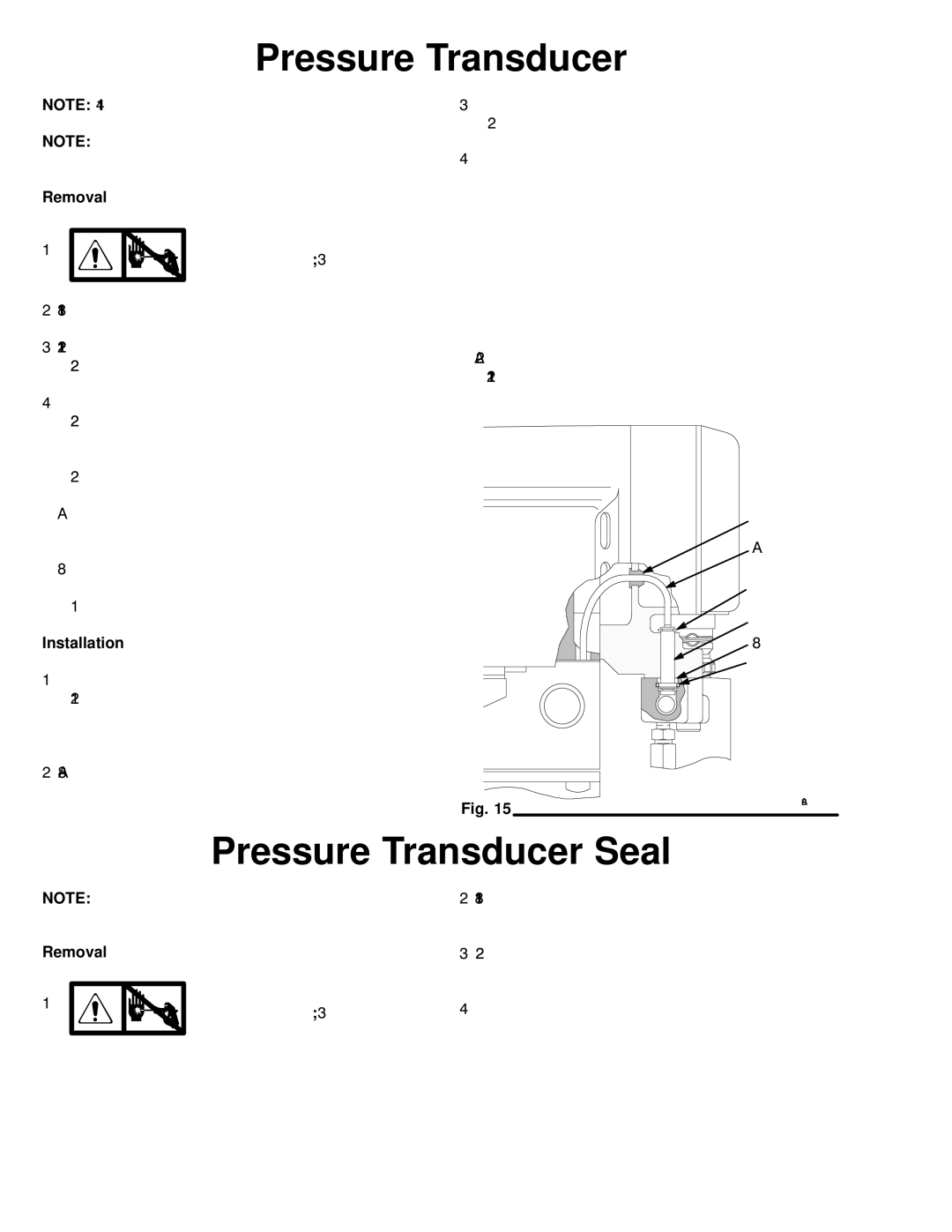 Hitachi 309067 dimensions Pressure Transducer Seal, Removal, Installation 