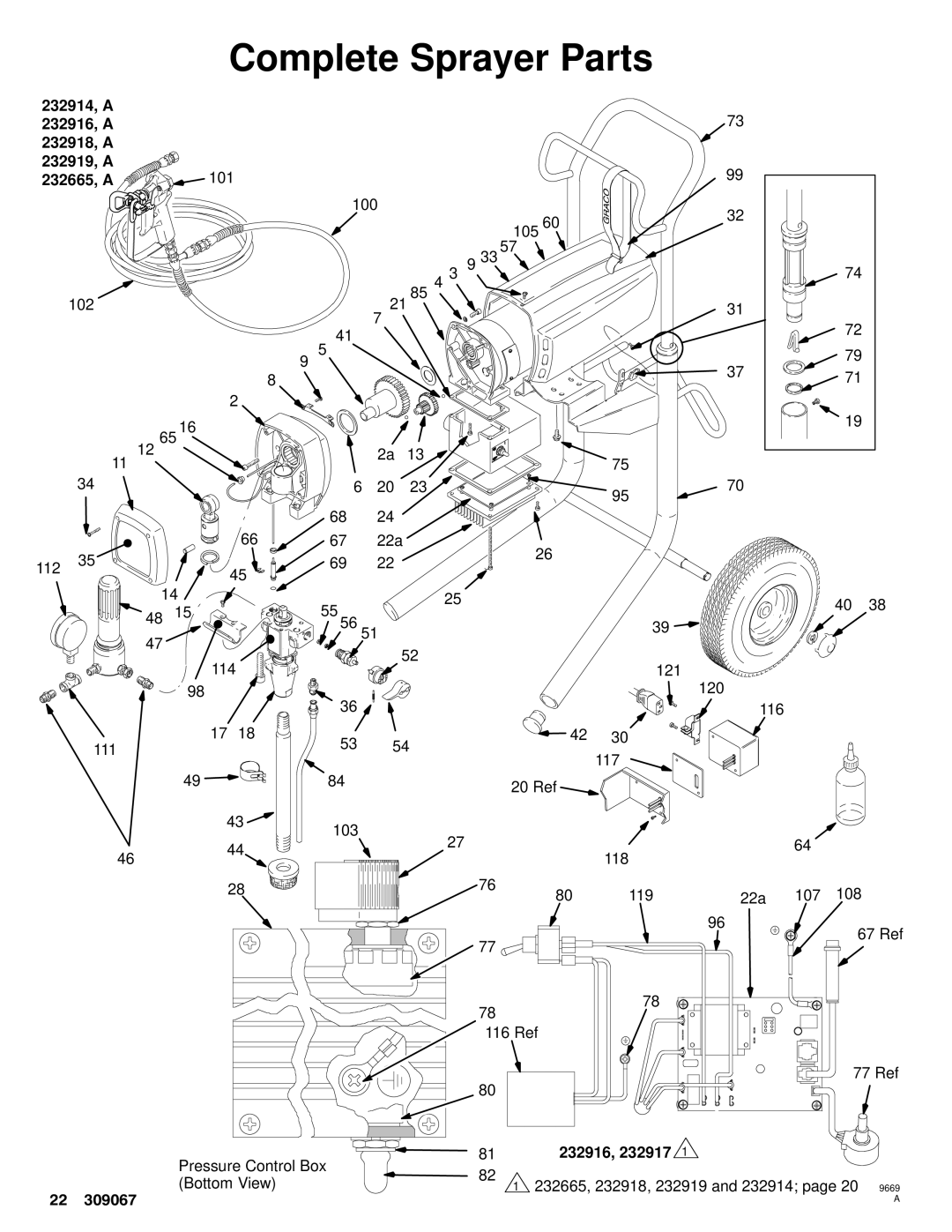 Hitachi 309067 dimensions 232914, a 232916, a 232918, a 232919, a 101 232665, a 