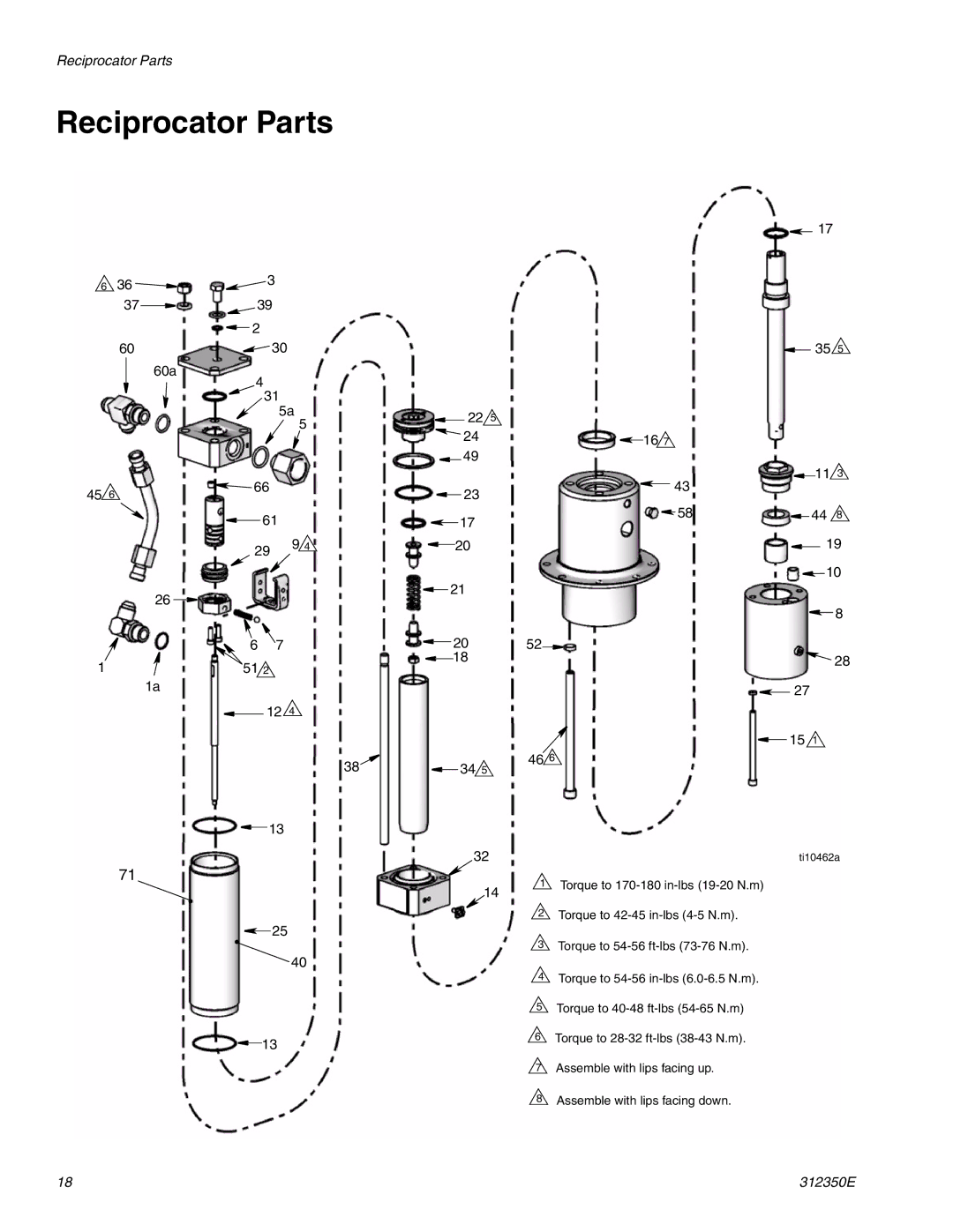 Hitachi 312350E important safety instructions Reciprocator Parts, 60a 