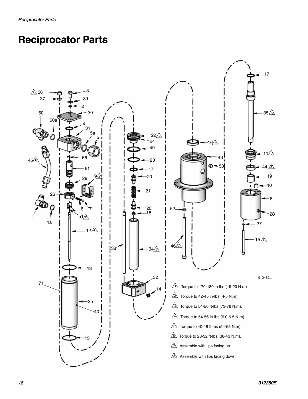 Hitachi 312350E important safety instructions Reciprocator Parts, ti10462a 