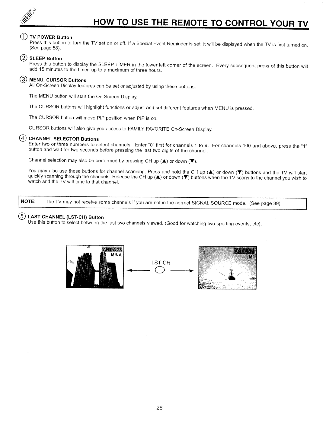 Hitachi 32CX39B manual 