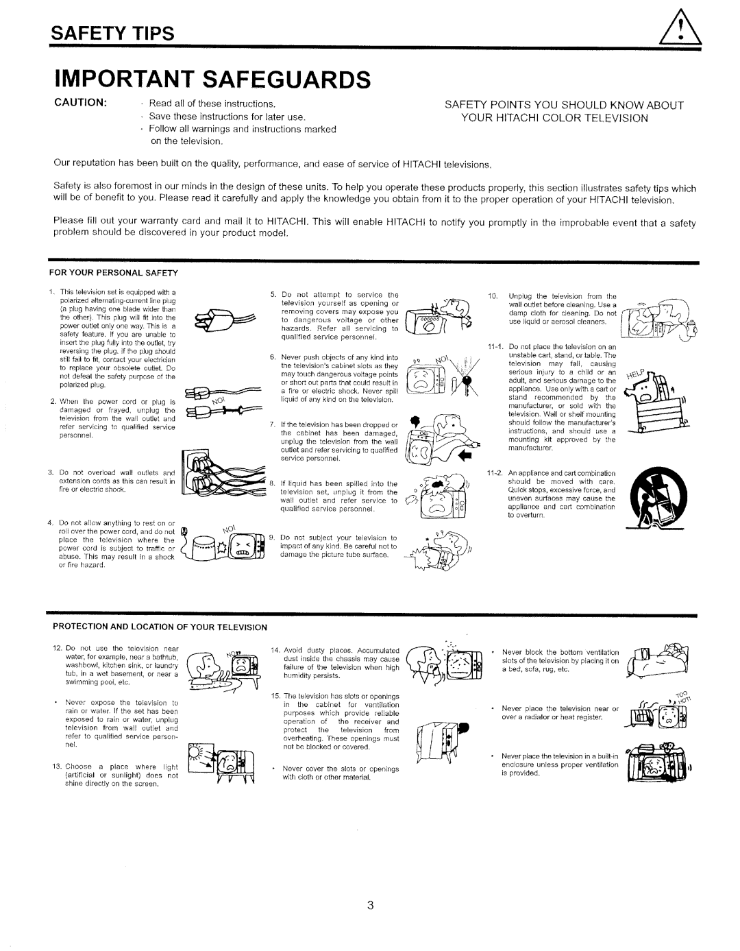 Hitachi 32CX39B manual 