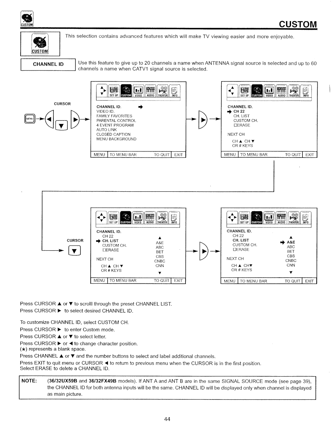 Hitachi 32CX39B manual 