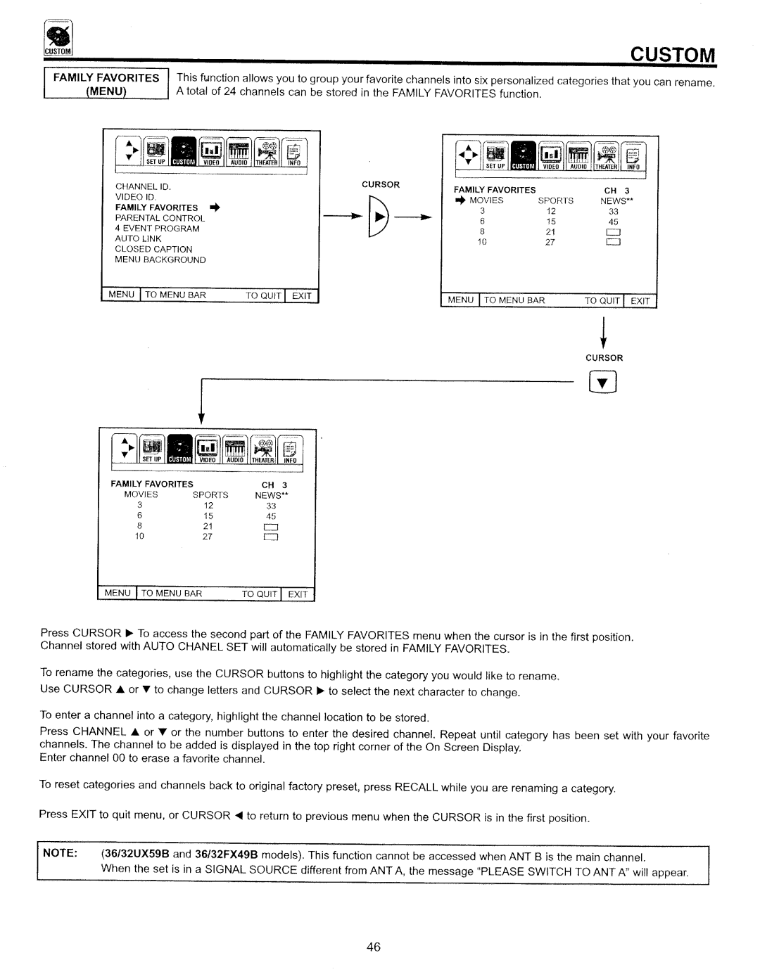 Hitachi 32CX39B manual 