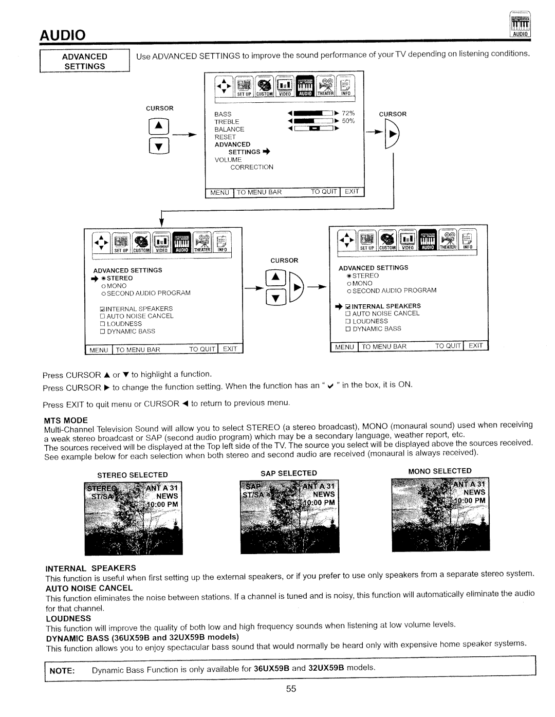 Hitachi 32CX39B manual 