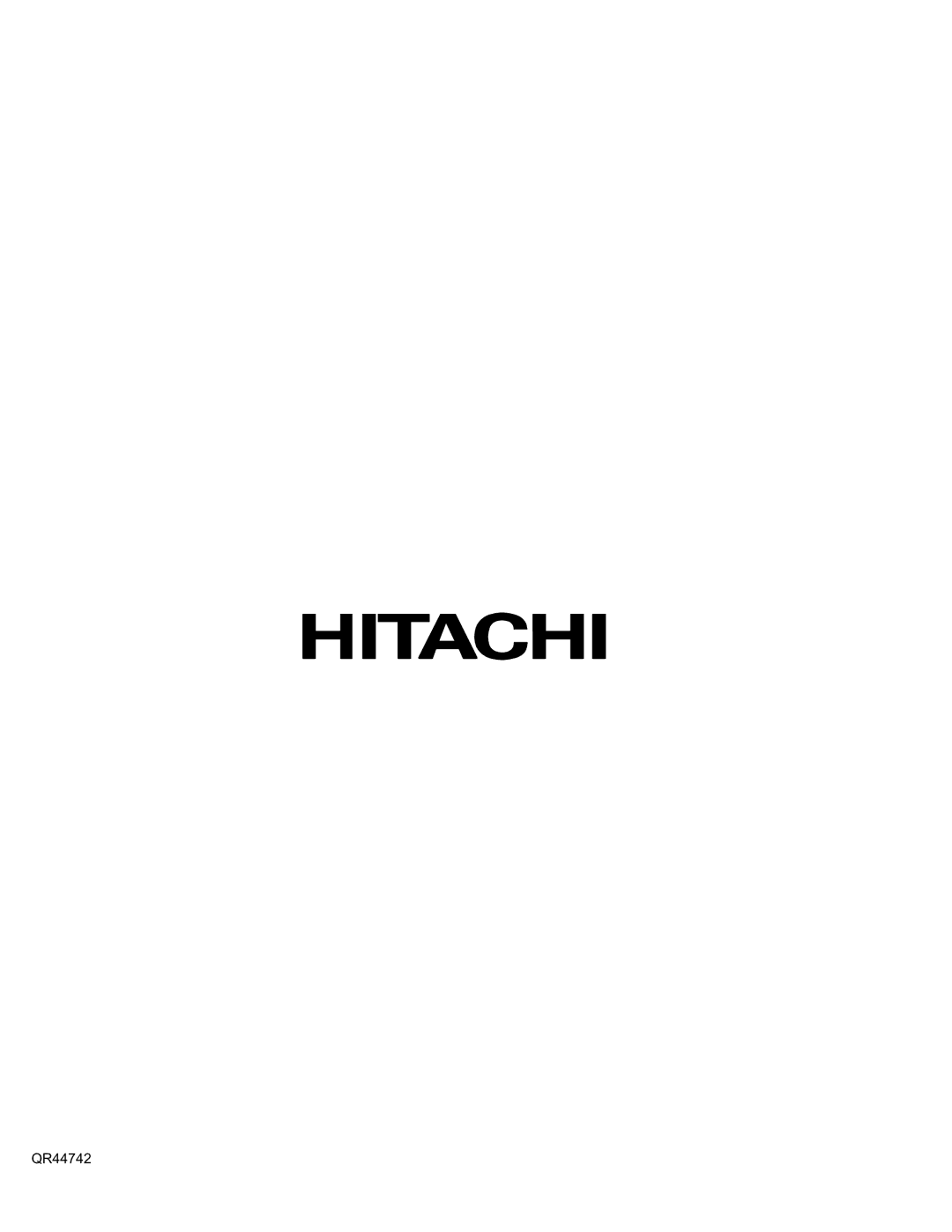 Hitachi 32GX01B, 32UX01S, 36GX01B, 36UX01S manual QR44742 