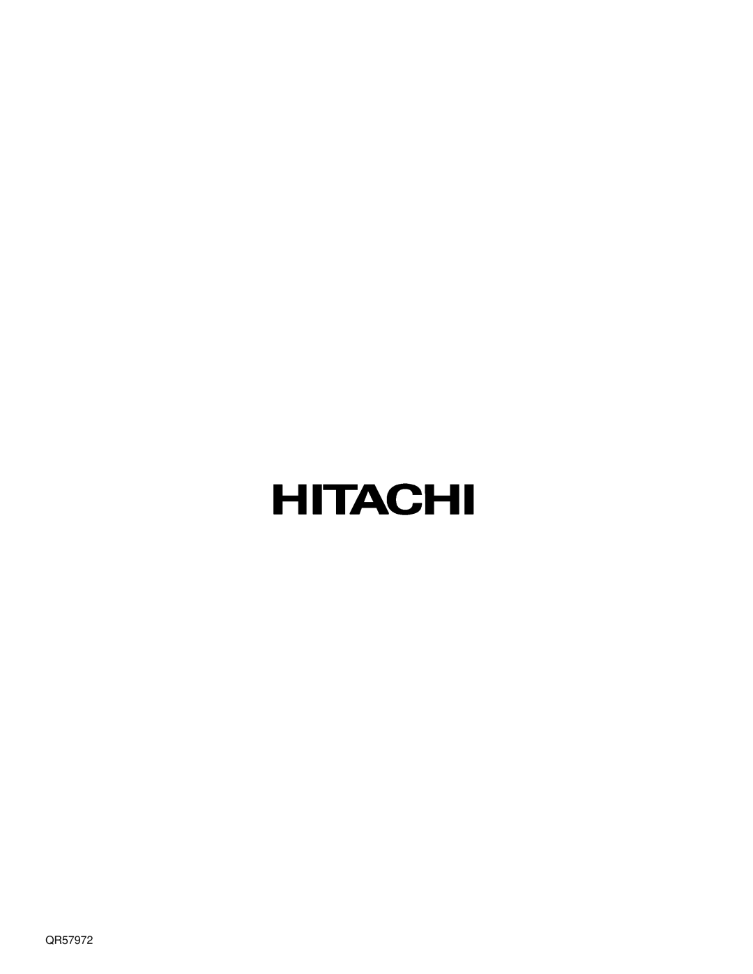 Hitachi 32HDX60 important safety instructions QR57972 