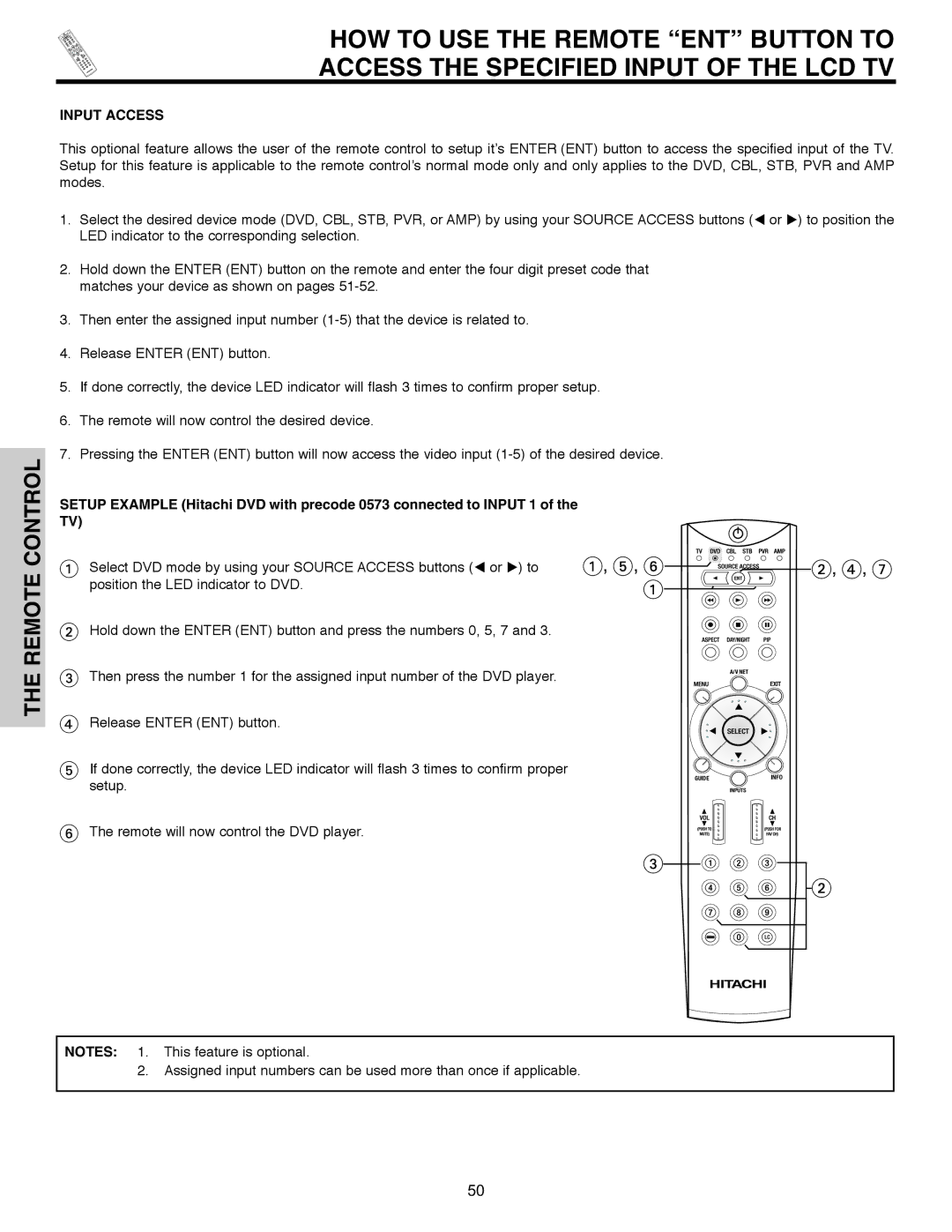 Hitachi 32HLX61 important safety instructions Input Access 