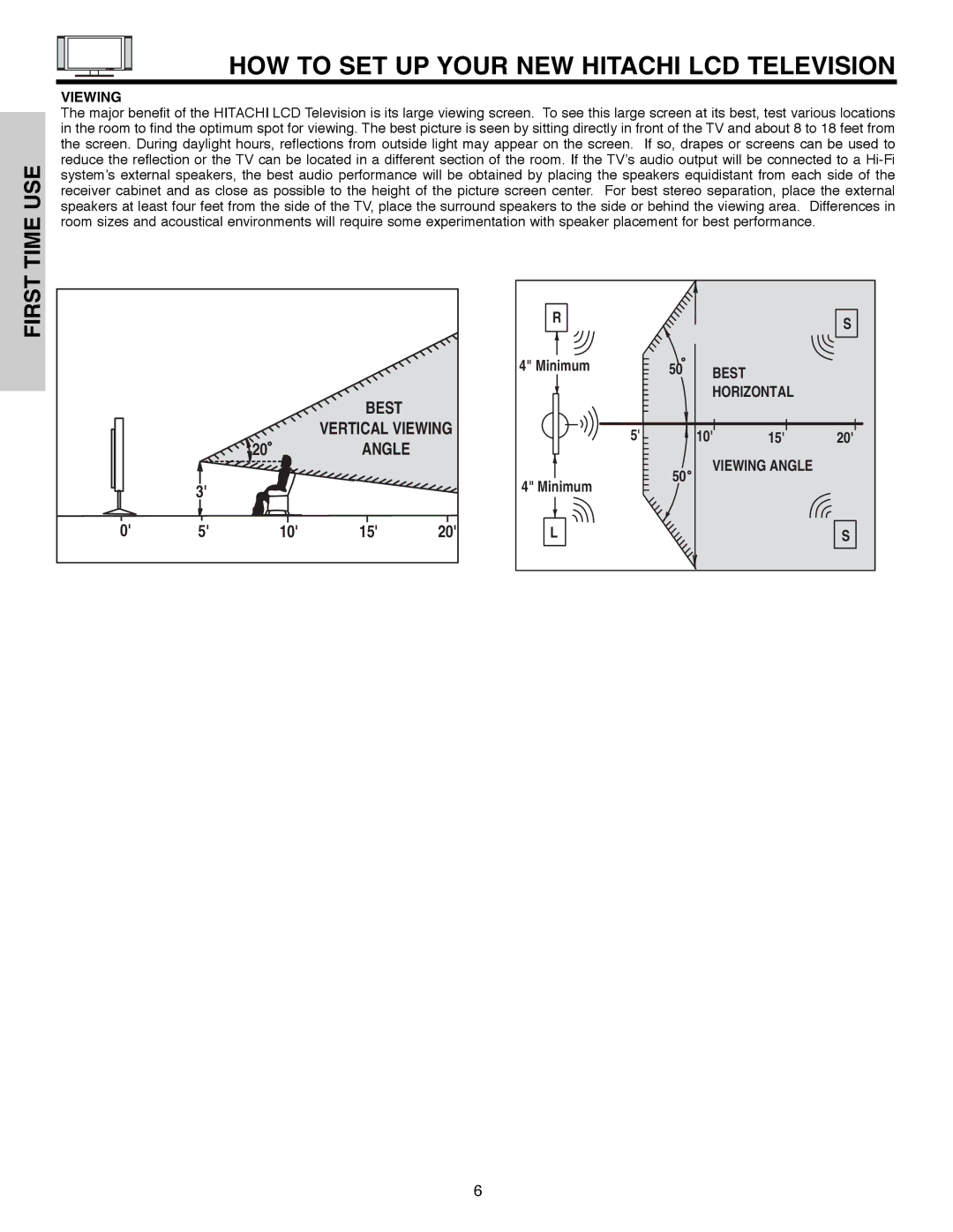 Hitachi 32HLX61 HOW to SET UP Your NEW Hitachi LCD Television, Best, Vertical Viewing Angle 