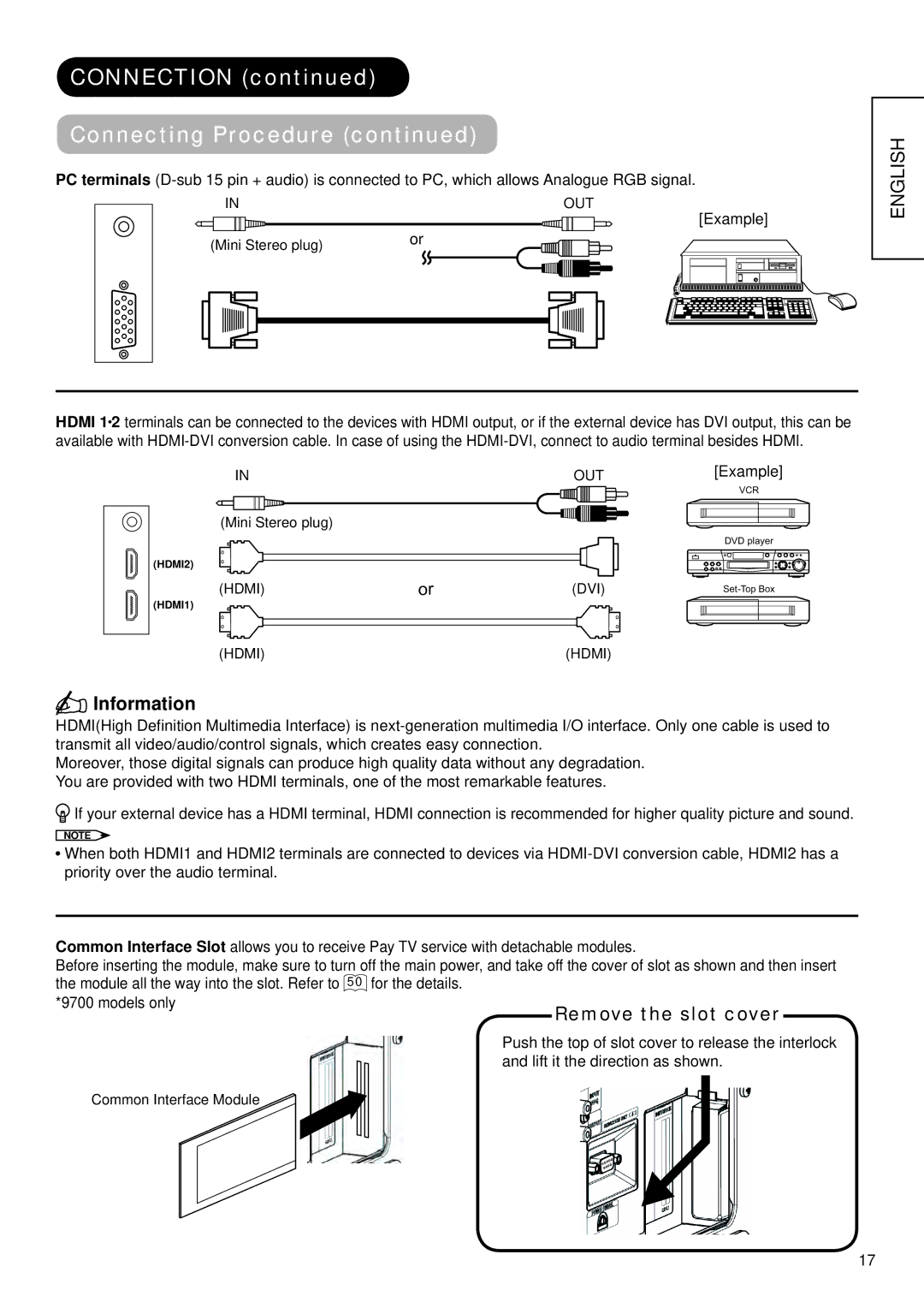 Hitachi 37LD9700U, 32LD9700N, 32LD9700U, 37LD9700C, 37LD9600, 37LD9700N, 32LD9600, 32LD9700C user manual Information 