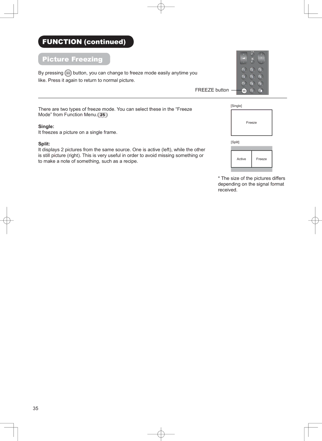 Hitachi 32LD9800TA user manual 3LFWXUHUHHLQJ, =Exwwrq, 6LQJOH, IuhhhvDSlfwxuhRqDVlqjohIudph, 6SOLW 