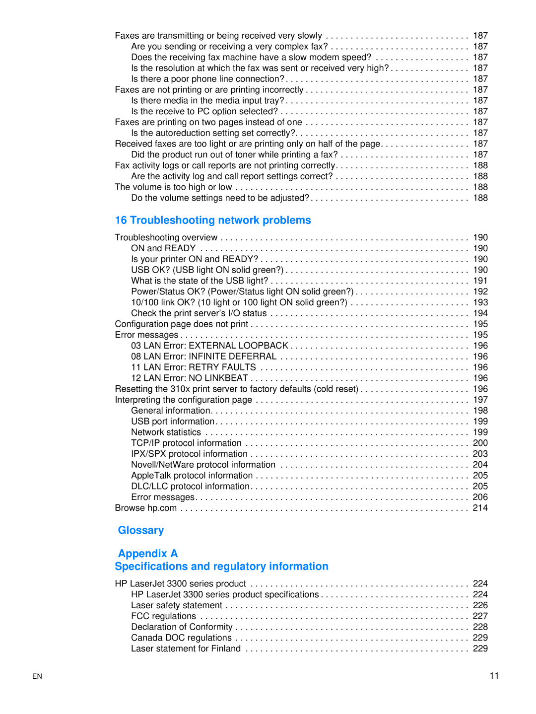 Hitachi 3300MFP manual Troubleshooting network problems 