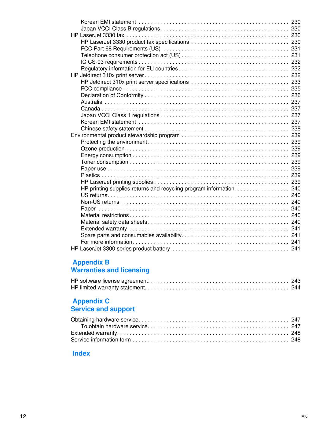 Hitachi 3300MFP manual Appendix B Warranties and licensing 