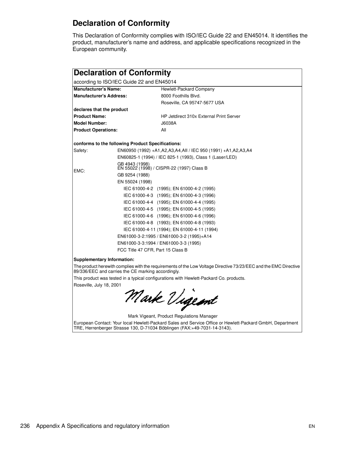 Hitachi 3300MFP manual According to ISO/IEC Guide 22 and EN45014 