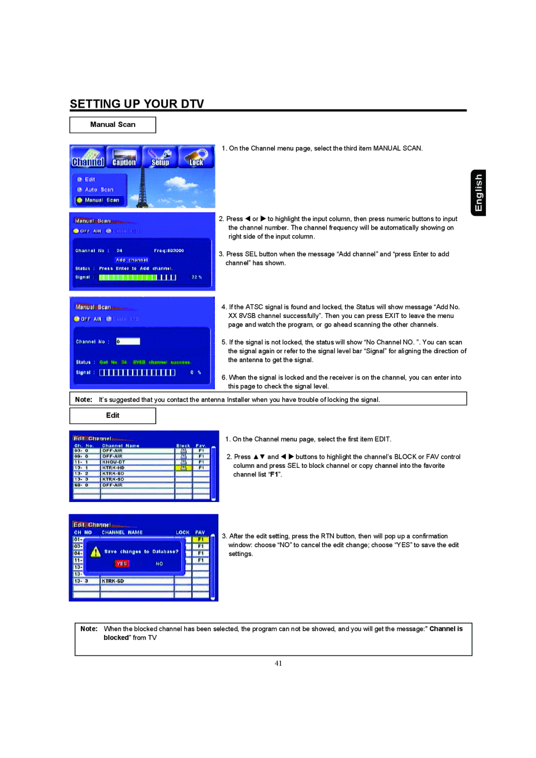 Hitachi 37HDL52A, 32HDL52A important safety instructions Manual Scan, Edit 