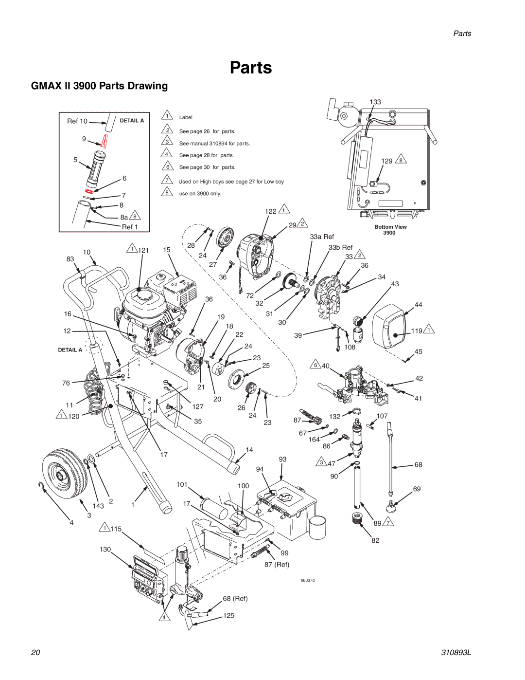 Hitachi important safety instructions Gmax ll 3900 Parts Drawing 