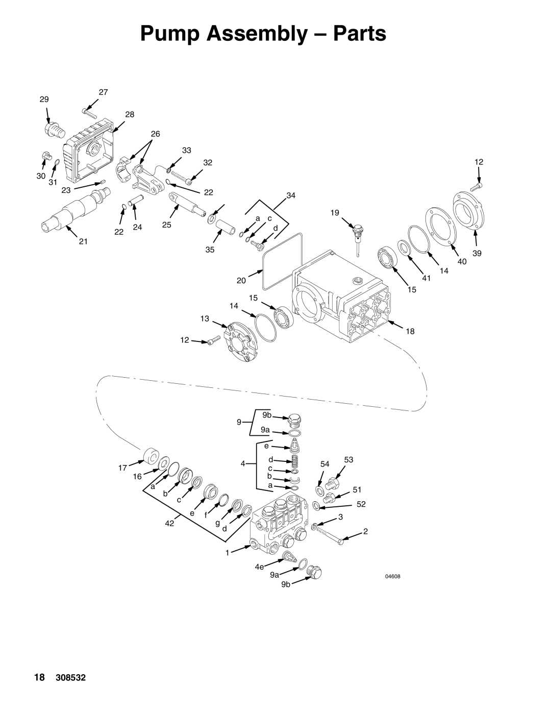 Hitachi 4043 important safety instructions Pump Assembly Parts 