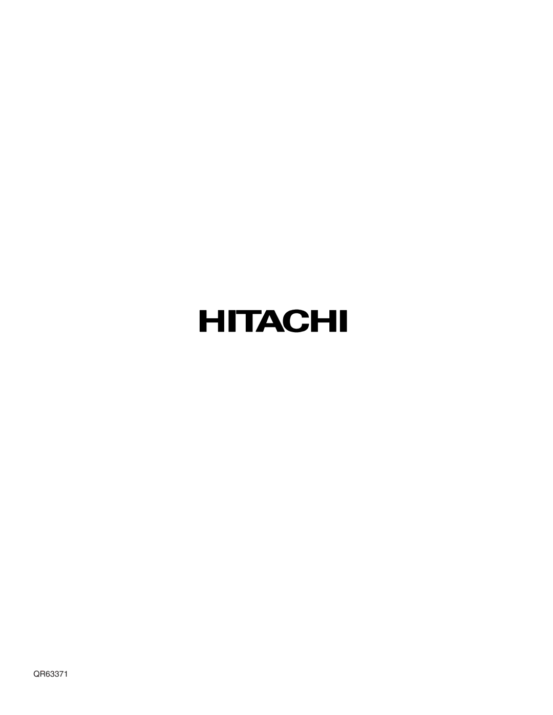 Hitachi 42EDT41A important safety instructions QR63371 