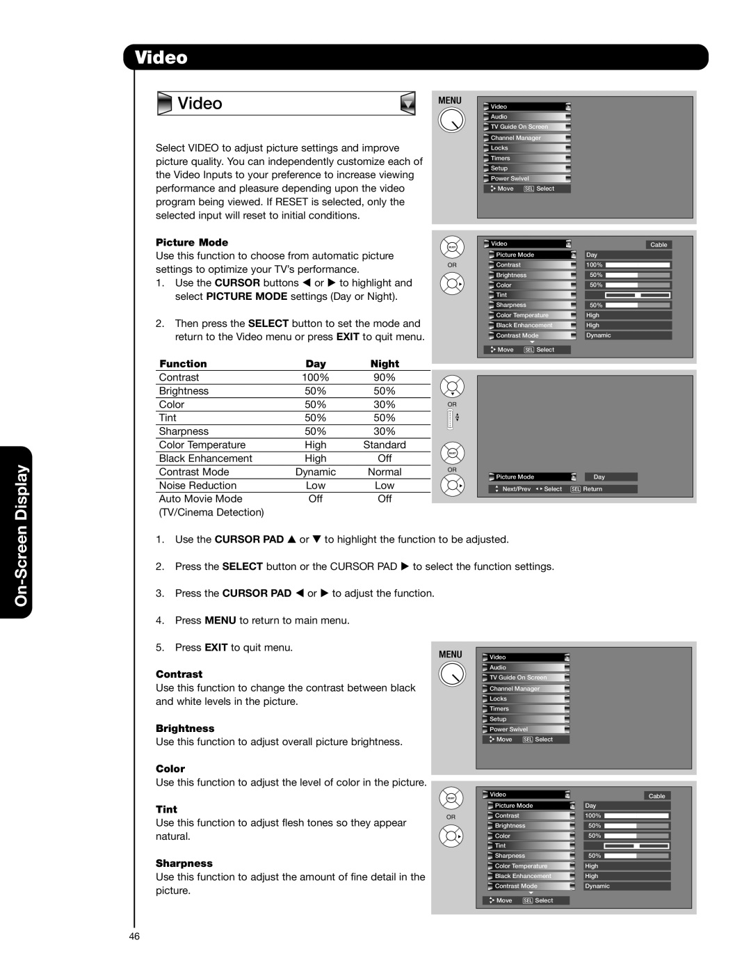 Hitachi 42HDX62A, 55HDX62 important safety instructions Video 