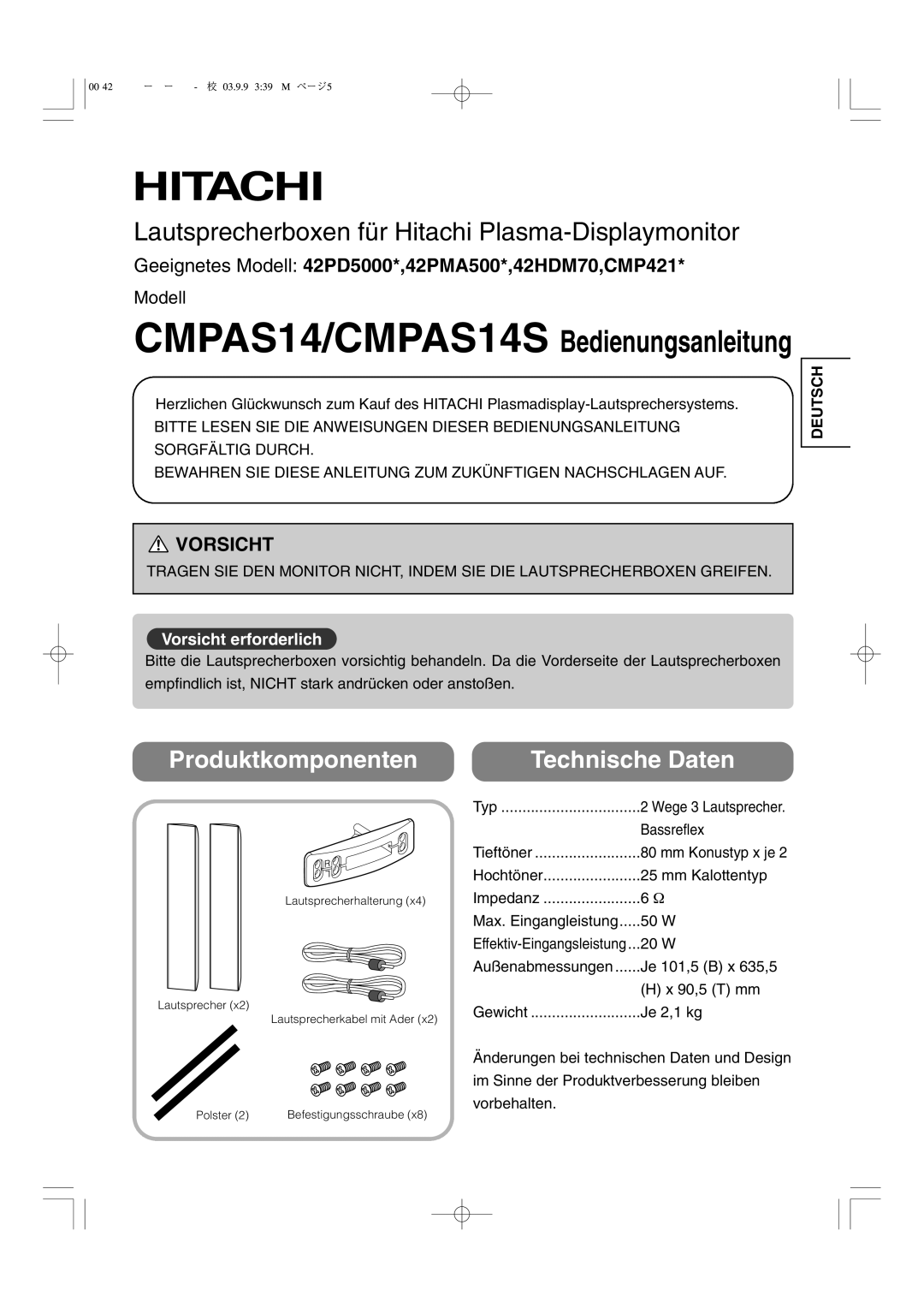 Hitachi Geeignetes Modell 42PD5000*,42PMA500*,42HDM70,CMP421, Lautsprecherhalterung Lautsprecherkabel mit Ader 