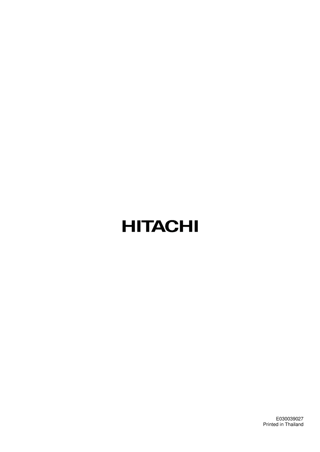 Hitachi 42PD580DTA user manual 