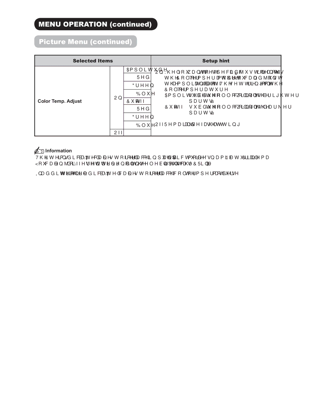 Hitachi 42PD9500TA manual RORU7HPS$GMXVW 