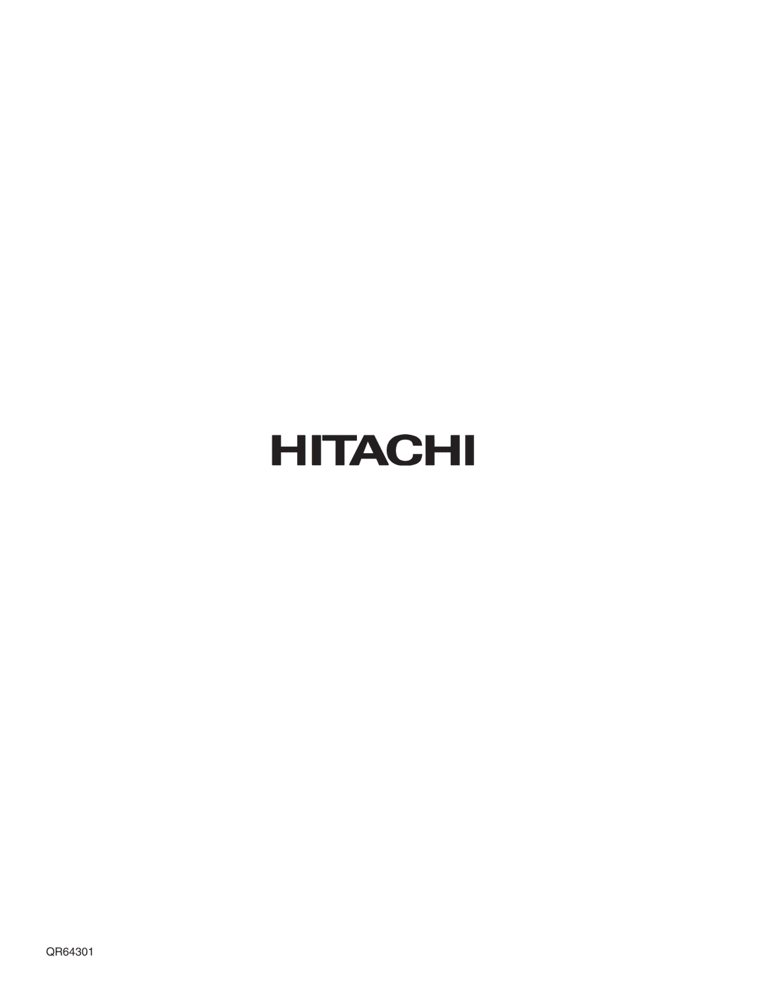 Hitachi 42V52 important safety instructions QR64301 