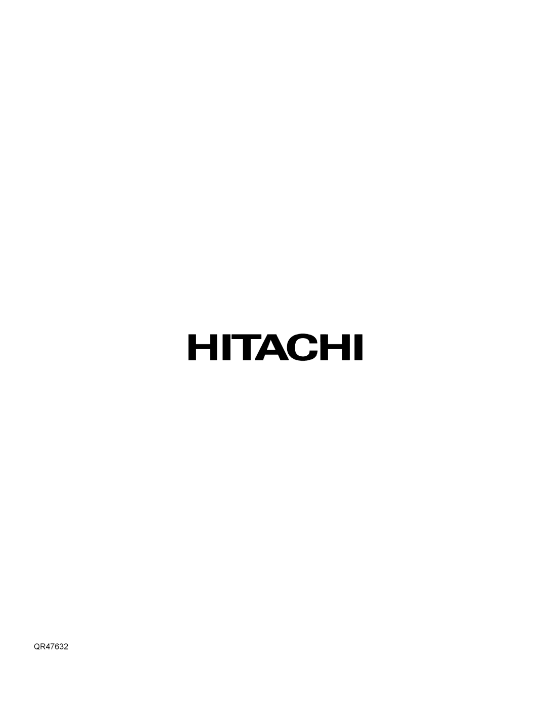 Hitachi 43GX10B, 50GX30B, 60DX10B, 50DX10B important safety instructions QR47632 