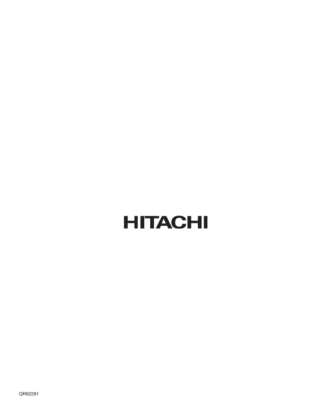 Hitachi 46F510 important safety instructions QR62281 