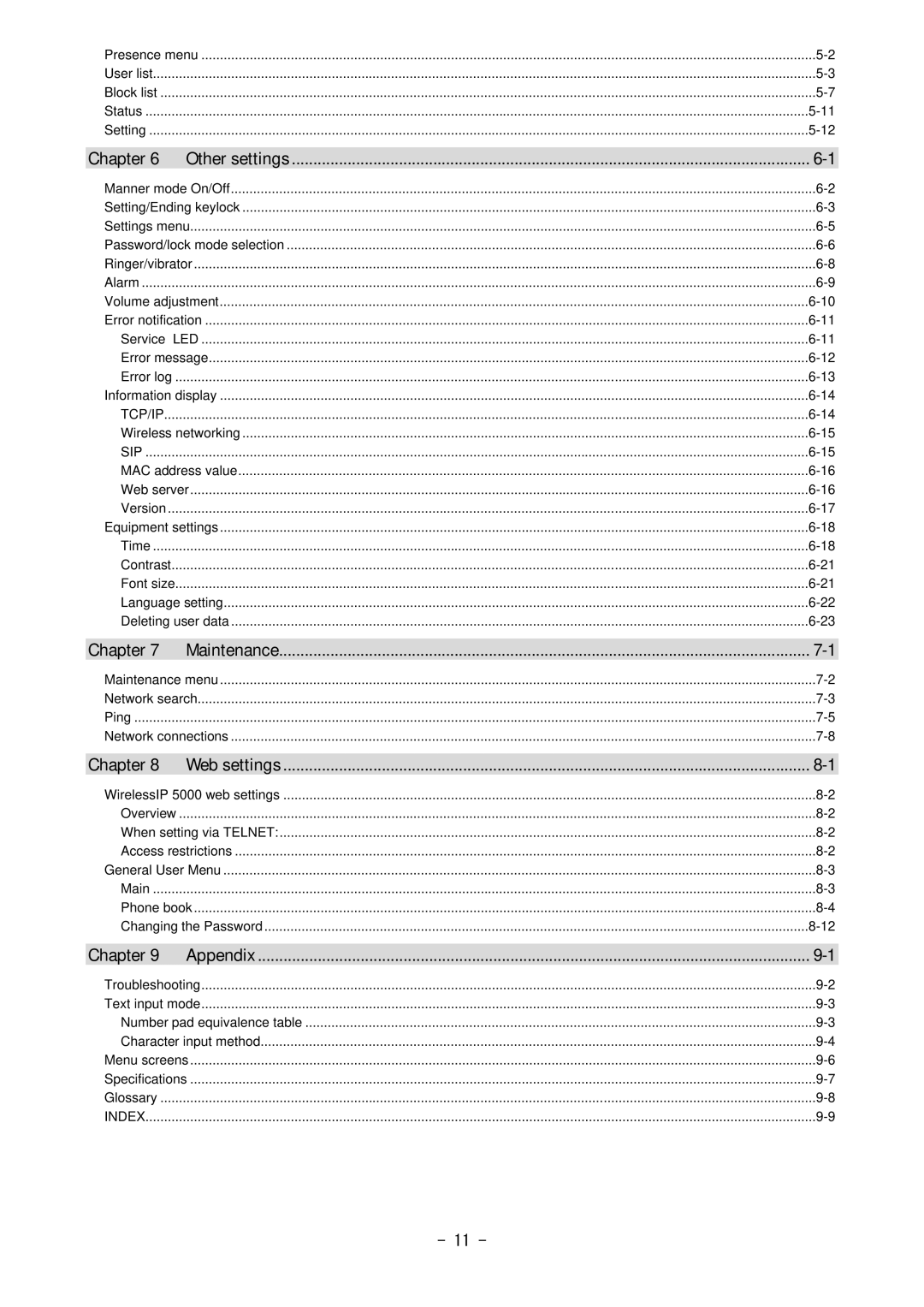 Hitachi 5000 user manual Maintenance 